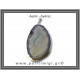 Αχάτης Γκρι Μπλε Μενταγιόν Φέτα 14,05gr 5,7cm 