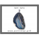 Αχάτης Μπλε Μενταγιόν Φέτα 14,88gr 5,3cm 