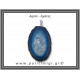 Αχάτης Μπλε Μενταγιόν Φέτα 16,11gr 5,4cm 