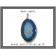 Αχάτης Μπλε Μενταγιόν Φέτα 16,11gr 5,4cm 