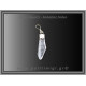 Χαλαζίας Διάφανος Faden Μενταγιόν 1gr 2,7cm