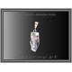 Χαλαζίας Διάφανος Faden Μενταγιόν 1,56gr 2,3cm