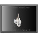 Χαλαζίας Διάφανος Faden Μενταγιόν 1,93gr 2,2cm