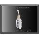 Χαλαζίας Διάφανος Faden Μενταγιόν 2,94gr 2,9cm