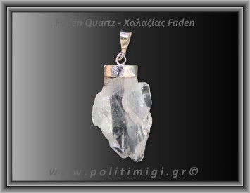 Χαλαζίας Διάφανος Faden Μενταγιόν 5,71gr 3cm