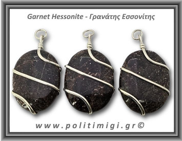 Γρανάτης Εσσονίτης Palm Μενταγιόν 25-26gr 4,5x2,5cm