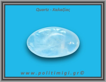 Χαλαζίας Διάφανος Palm Stone 112,69gr 7x4cm