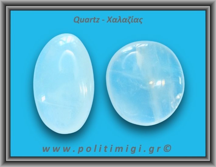 Χαλαζίας Διάφανος Palm Stone 116-120gr 5,5-6,5cm