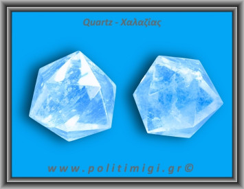 Χαλαζίας Διάφανος Πολυεδρικό Πρίσμα 106-110gr 4,2cm