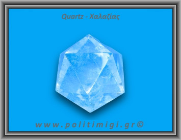 Χαλαζίας Διάφανος Πολυεδρικό Πρίσμα 137gr 5cm