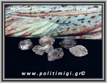 Διαμάντι Χέρκιμερ Διπλής Αιχμής 3,1-3,5gr 1,6-2,5cm