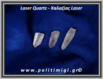 Χαλαζίας Διάφανος Laser Φυσική Αιχμή 6gr 3-4cm