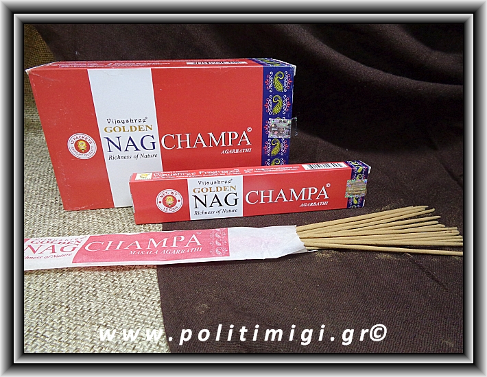 ΩΨ-Αυθεντικά Ινδικά Αρωματικά Sticks Golden Nag Champa Agarbathi - Κόκκινο