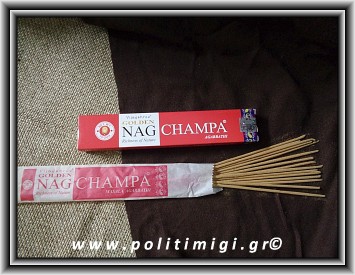 Αυθεντικά Ινδικά Αρωματικά Sticks Golden Nag Champa Agarbathi - Κόκκινο