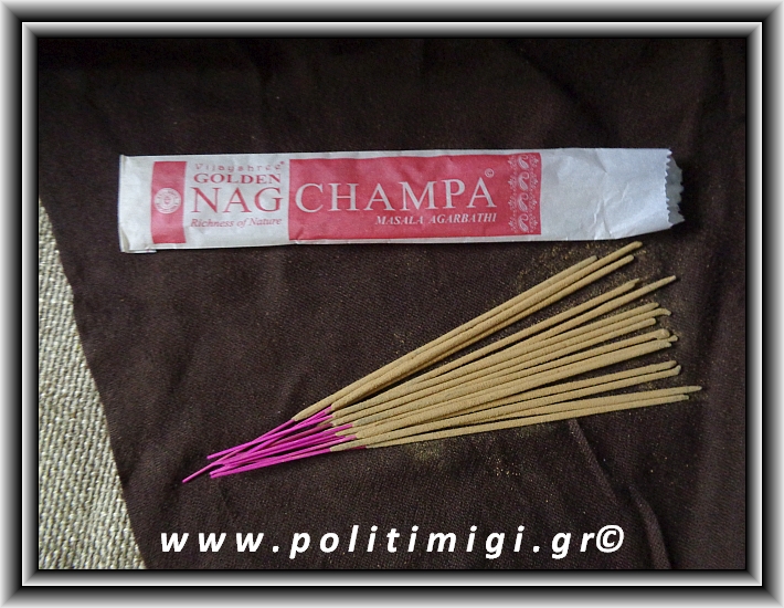 ΩΨ-Αυθεντικά Ινδικά Αρωματικά Sticks Golden Nag Champa Agarbathi - Κόκκινο