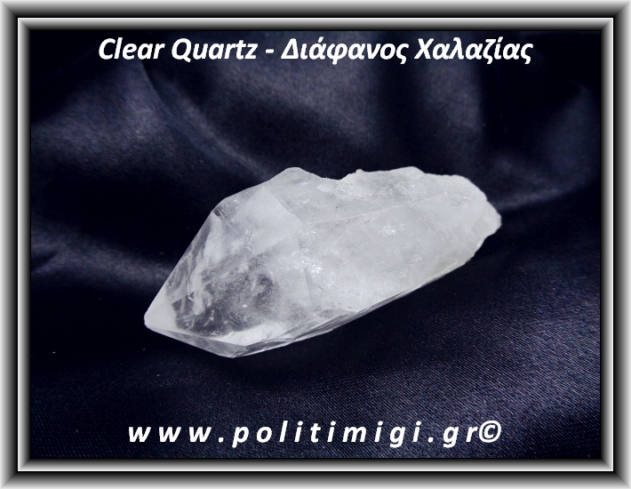 ΩΨ-Χαλαζίας Διάφανος Φυσική Αιχμή 101gr 8,5x3,4cm