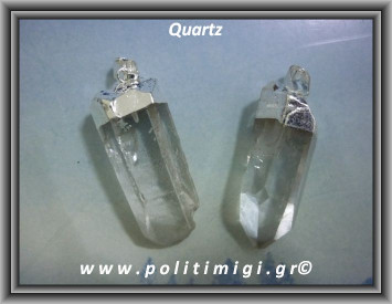 Χαλαζίας Διάφανος Μενταγιόν Ράβδος 9,1-10gr 3,5-3,7cm Plated