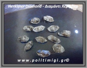 Διαμάντι Χέρκιμερ Χάντρα Διπλή Αιχμή 0,4-0,5gr 10-16mm
